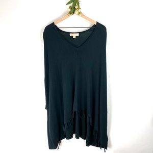 Michael Kors Poncho Front Fringe Size L/XL